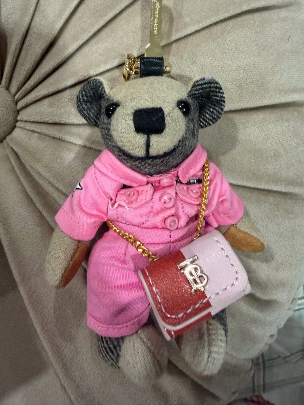 Burberry keychain